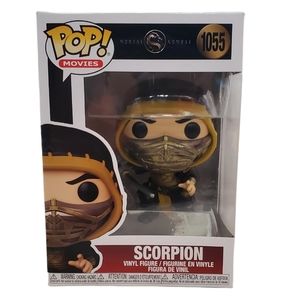 New In Box Funko Movies Scorpion #1055 Mortal Kombat Vinyl Figure
